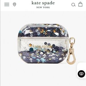 SALE🥳 KATE SPADE liquid glitter airpods pro case